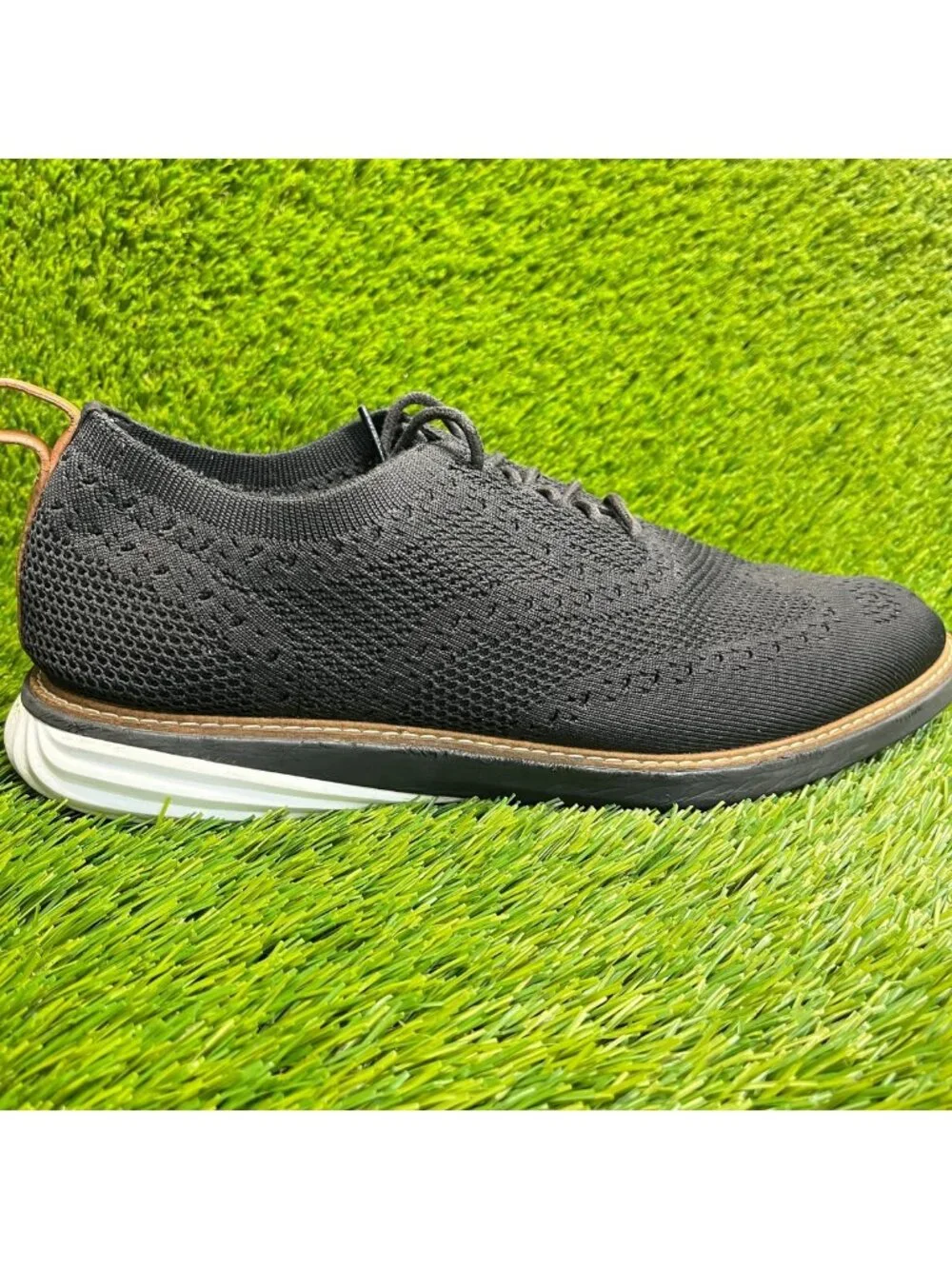 Cole Haan Grandevolution Stitchlite Mens Size 11.5 Black Casual Oxford Shoes